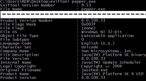 Аналіз метаданих у ExifTool