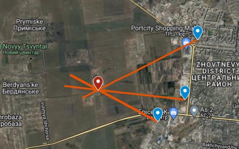 Супутниковий знімок зруйнованого Маріуполя як приклад даних для OSINT-аналізу