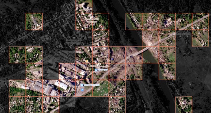 Оцінка руйнувань за супутниковими знімками