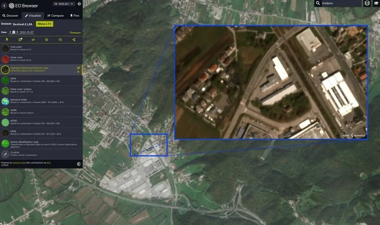 Інтерфейс Sentinel Hub